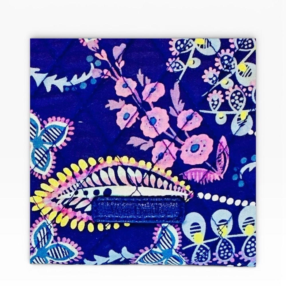 Vera Bradley Lavender Floral Wristlet in Blue Tropics Tapestry Print - Purple - Picture 2 of 5